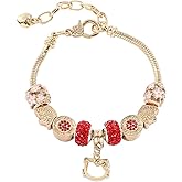 rongji jewelry Cartoon Anime Kitty Cat Bracelet, Cute Kawaii Metal Bracelet, Birthday Christmas Accessory Gift for Lady, Daughter, Granddaughter