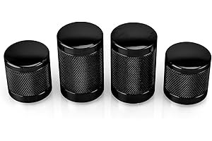 Mofun Rack Docking Point Hardware Kit 4 Point Covers Docking Magnet Caps Steel Compatible with Harley Touring Street Road Electra Glide Road King 1994-UP, Gloss Black