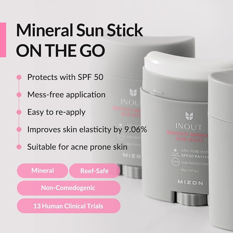 INOUT SMOOTH MINERAL SUN STICK SPF50 PA++++26G