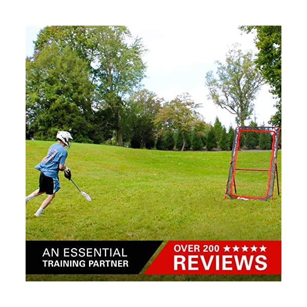 Rukket 4x7ft Lacrosse Rebounder Pitchback Training Screen, Practice