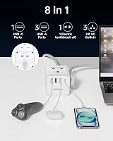 Kemelo PD20W 4 USB 4 Way Extension Lead 13A 3250W UK Plug 1.5m view 2