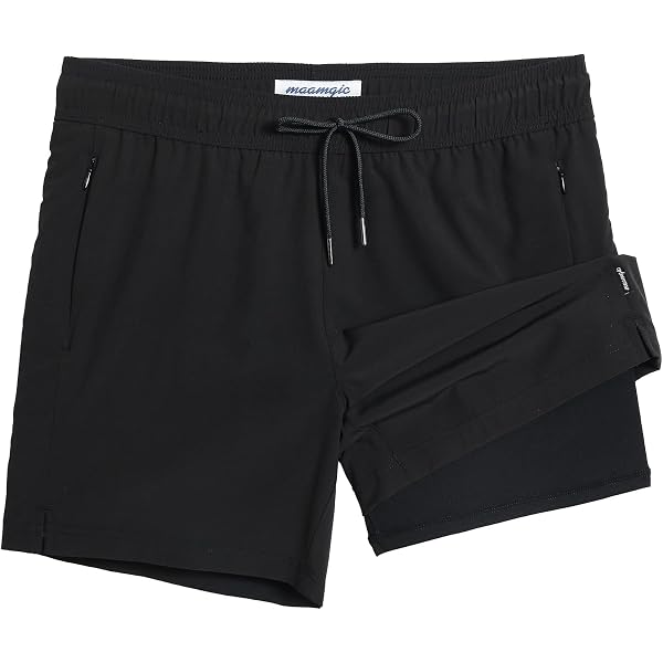 MaaMgic Short De Sport 2-en-1 Pour Homme – Double Couche, Séchage Rapide, Confort Max