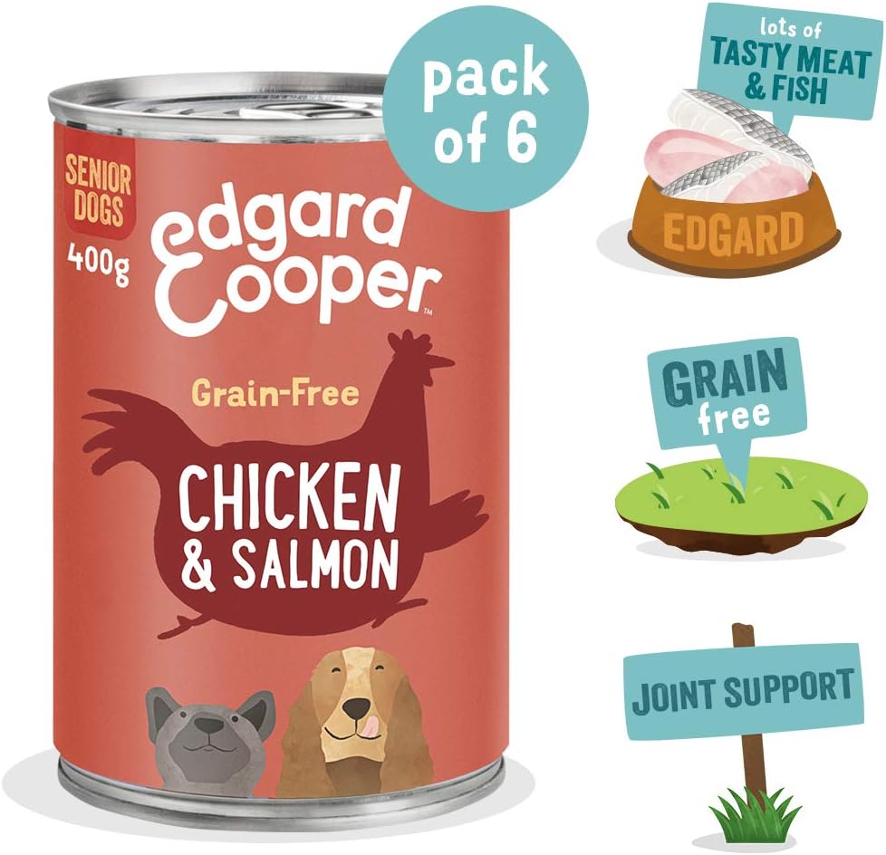 Edgard Cooper Senior Grain-Free Wet Dog Food, ChickenSalmon 6 x 400g, Natural Dogs Food in Tins with Fresh Meat, High Protein - Image 3