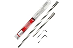 ANGELSWORD 1/4" Extension Drill Bit Holder Set, Wood Spade Drill Bit Extension,6 and 12 Inch with 2 Pieces Key