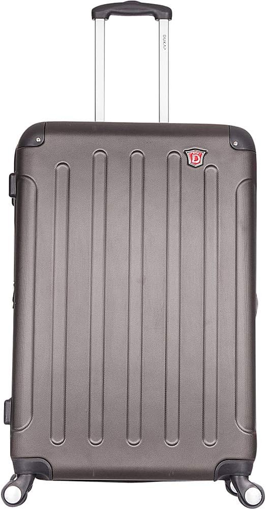 Intely 28 Inch Medium Spinner Suitcase with Ergonomic GEL Handle, Hardside Travel Luggage with TSA Combination Lock and Digital Weight Scale, Grey