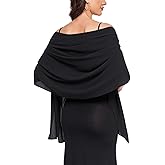 Yetoun Women Shawl Wraps for Evening Dresses, Wedding Shawls Chiffon Scarf Wrap Scarves