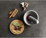 Joseph Joseph Dash Pestle and Mortar Natural Granite Bamboo Lid Spice Grinder view 6