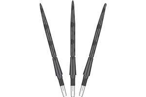 TARGET Darts Swiss Point Storm Steel Dart Points, Onyx (3 Pack Set of Tips) 26MM/30MM/35MM – Gold/Silver/Black | Change Dart Points, Spare Tips, Professional Darts Accessories