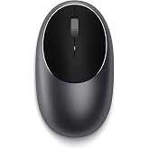 Satechi M1 Wireless Bluetooth Mouse, USB-C Rechargeable, Space Gray | Compact and portable, for MacBook, iPad, iPad mini, Mac mini, iMac, Windows