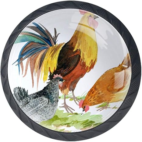Shiiny Gallinero Animales de Granja de Gallina Ilustración Tirador de