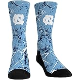 Rock 'Em NCAA UNC North Carolina Tar Heels - Cracked Marble Socks