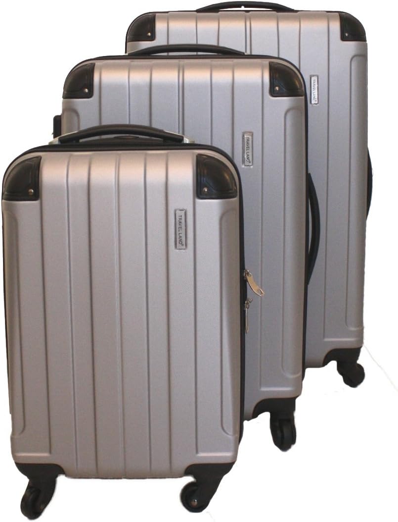 ICE CANADA 3Piece Luggage Set made from ABS Large, Medium and Carry On Suitcase with Wheels