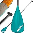 MoiShow SUP Paddle - Adjustable 3 Pieces Stand Up Paddle Board Paddle with Unique Lock Design Floating Alloy Shaft Paddleboard Paddle