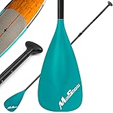 MoiShow SUP Paddle - Adjustable 3 Pieces Stand Up Paddle Board Paddle with Unique Lock Design Floating Alloy Shaft Paddleboard Paddle