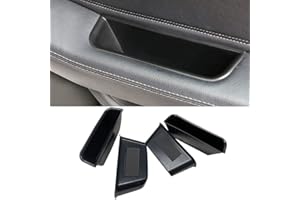Vesul 4pcs Door Organizer Storage Tray Compatible with Mercedes-Benz ML-Class GL-Class 2012-2019 / GLE-Class GLS-Class 2017-2019 Grab Handle Tray Armrest Storage Box Phone Container ABS Tray Insert