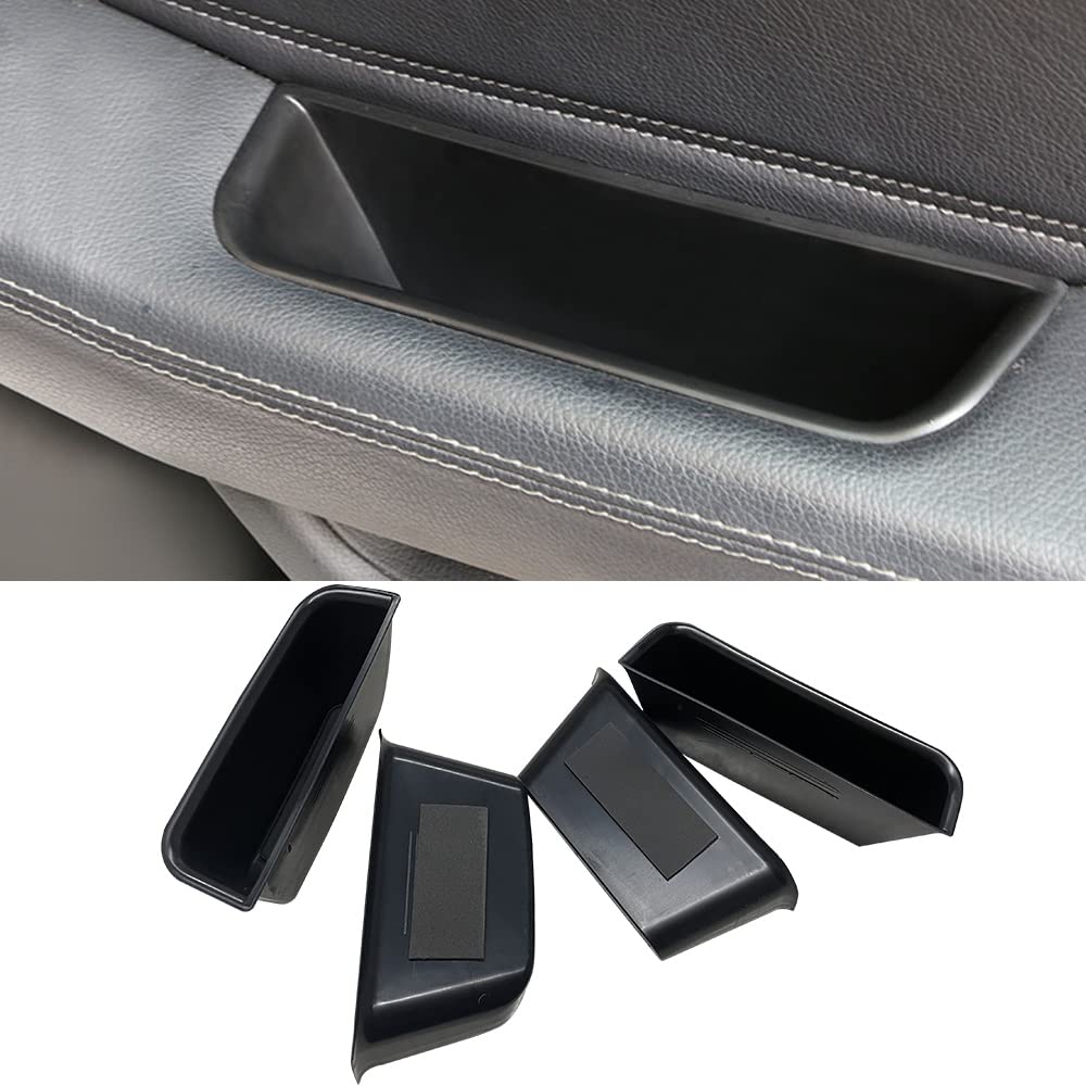 Photo 1 of **ONLY 2 PIECES** Vesul 4pcs Door Organizer Storage Tray Compatible with Mercedes-Benz ML-Class GL-Class 2012-2019 / GLE-Class GLS-Class 2017-2019 Grab Handle Tray Armrest Storage Box Phone Container ABS Tray Insert