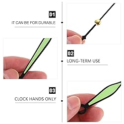 HOMSFOU 10sets Glow The Dark Clock Hands Kit
