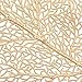 MLADEN Leaf Placemats,Stain Resistant WashableTable Mats,Non-Slip Place Mats Table Decoration Set of 4 (Gold)