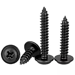 HanTof 100 Pcs M5 x 12/16/20/25/30mm Pan Head with
