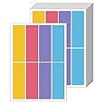 ONLYKXY 160pcs Colorful Name Tag Labels,File Folder Labels, Name Filing Envelopes Label Stickers,Self-adhesive Label All-Purpose Labels for Daycare Items Jars Boxes File（5x1.5cm/1.96x0.59inch）