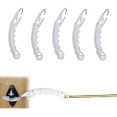 Electric Fence Gate Handle, Insulated Plastic Hook, 5 PCS | Prevent Accidental Electric Shock, High-Quality Plastic, Solid Stainless Steel Frame, Corrosion Resistant, Uv Protection
