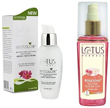 lotus white glow serum plus moisturiser