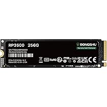 256GB NVMe SSD M.2 SSD PCIe 3.0×4, Read Up to 3,500 MB/s, M.2 2280