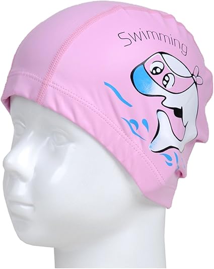 childrens waterproof swimming caps