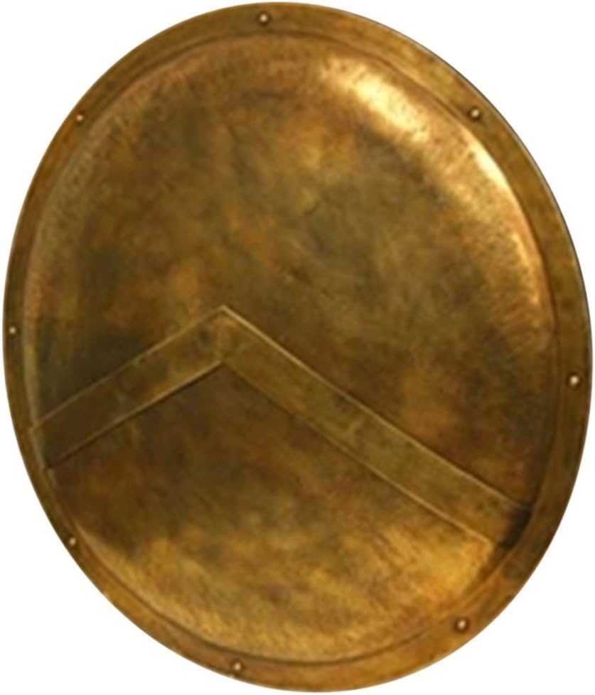 Amazon Com 300 Spartan Shield Full Size Replica 30 Official Replica Brass Antiqued Sports Outdoors