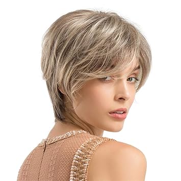 Amazon Com Topgee Human Hair Curly Wigs Hair Short Curly Wigs