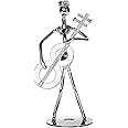 Berry President 5.0" Home Decor Cast Iron Wires and Screws Statue/Figurine (Guitar Player)