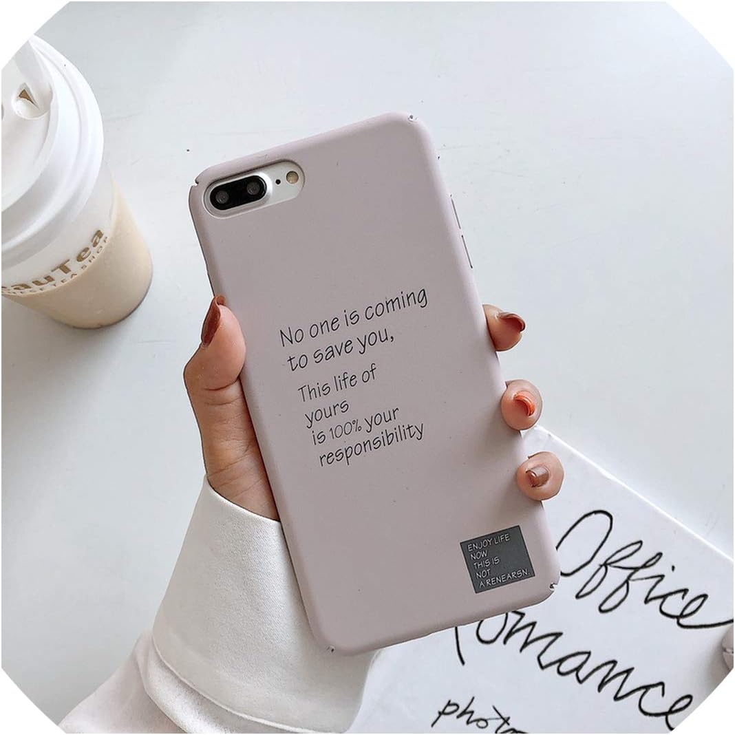 U-see Cute Painted Love Cherry Case for iPhone 7 8 Plus X 10 Xs Max Xr Hard Pc Back Cover Ultra Thin Matte Couple Heart,No One,for iPhone Xr