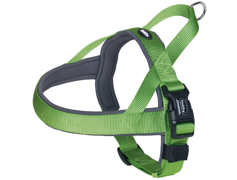 Nobby Classic Preno Norwegian Harness, 75-98 cm+62 cm/40-45 mm, Green/Gray