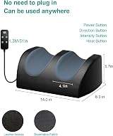 LAOBEN Foot Massager with Heat Shiatsu Calf Rollers Deep Tissue Massage view 5