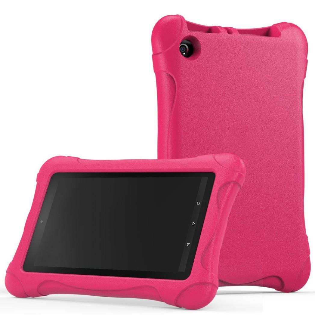 Buy AutumnFall Kids Shock Proof Case Cover for Amazon Kindle Fire HD 7 2015 (Hot Pink) Online at