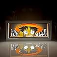 Anime Led Light Box Anime Paper Cut Light Box Handmade Manga Shadow Lamp Carving Night Light Table Lamp for Room Decor Anime Gift L-01-B