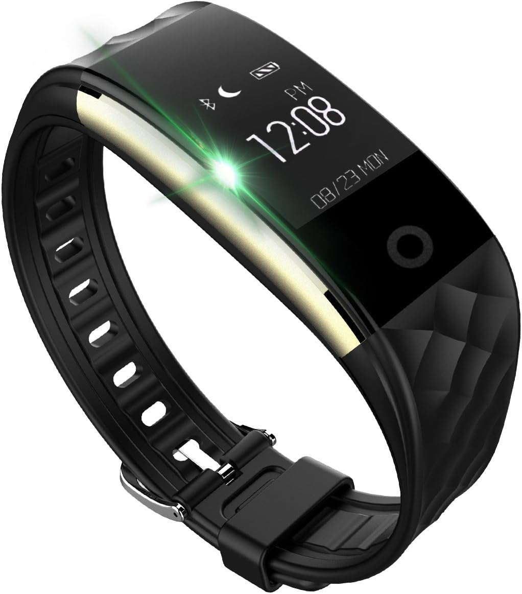 Smart Bracelet, FENGXUN Fitness tracker, Activity Tracker Pedometer Wristband with Heart Rate Monitor Waterproof for Android and IOS Smart Phones