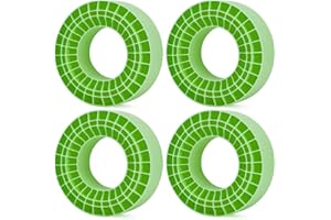 RCJUMPANT 2.2 tire Inserts,4PCS 2.2" Tires Silicone Rubber Insert Foam Waterproof for 132-134mm (5.25" OD) 2.2" Tires (Green)