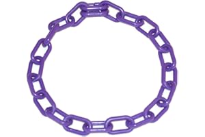 GENERIC Plastic Chain Goat Animal Collars 1 1/2" X 3/4" Links 20", 28" & 36" Long (Purple, Medium 28")