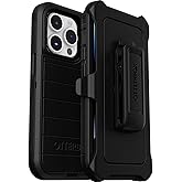 OtterBox Defender Pro Series Screenless Edition Case and Holster for iPhone 14 Pro (ONLY) (Black)