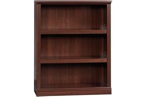 Sauder Miscellaneous Storage 3-Shelf Bookcase/ Book shelf, Select Cherry finish