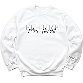 Personalized Future Mrs Sweatshirt, I Said Yes Sweater, Bridal Shower Gift Sweatshirt, Bride To Be Shirt, Custom Fiancee Sweater, Just Married Tees, Honeymoon Hoodie, Wedding Sweatshirt, Vday Sweater (3666_Trendy)