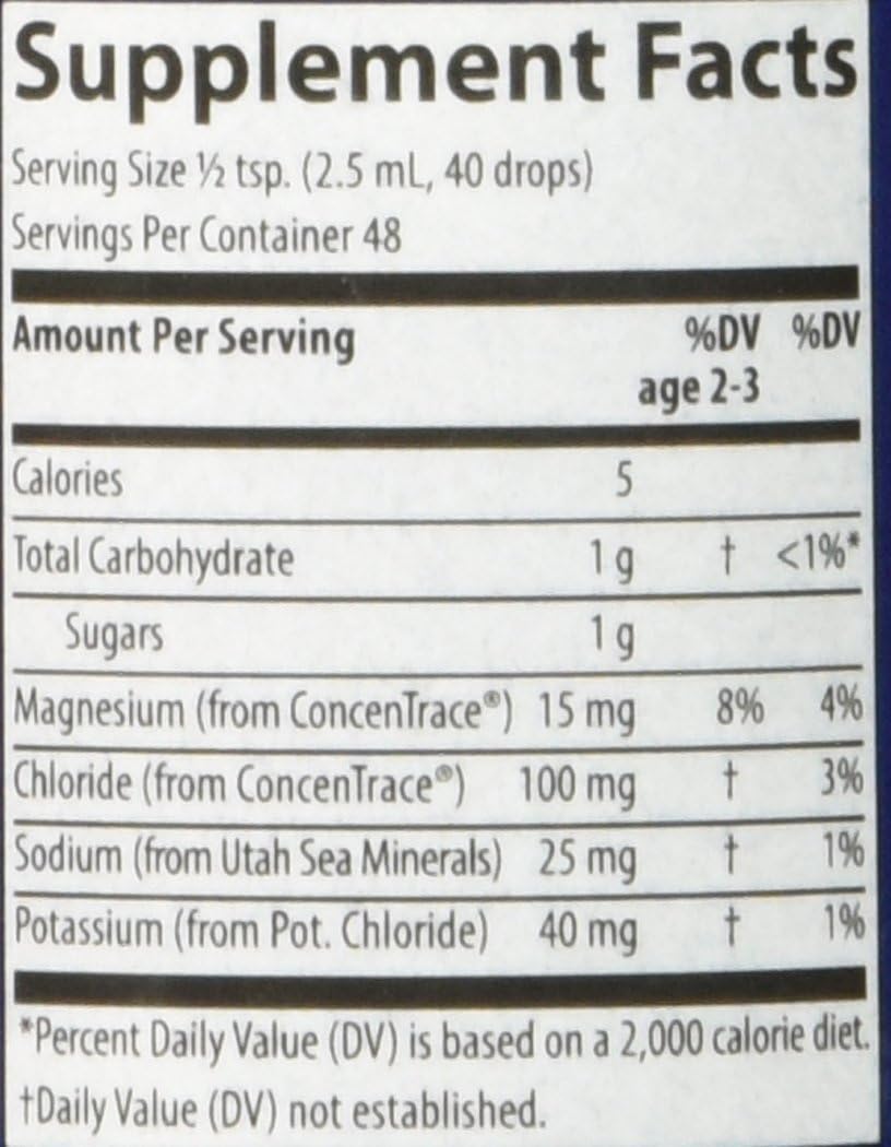 Trace Minerals Research Concentrate Kid's Trace Mineral Drops, 4 Fluid Ounce: Health & Personal Care