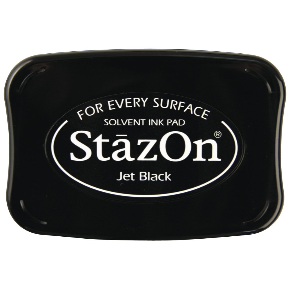 RAYHER Ink Pad for Stamping, Jet Black