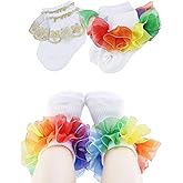 PrinceSasa Little Baby Girl Princess Lace Ruffles Socks Set