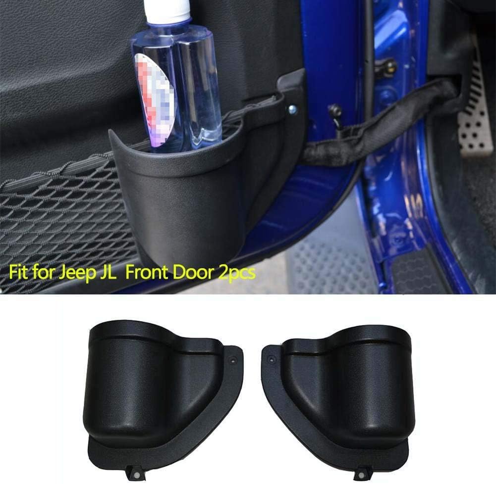 2pcs Car Front Door Handle Armrest Storage Box Compatible for 2018-2020 JL & 2020 Jeep Gladiator JT Interior Accessories