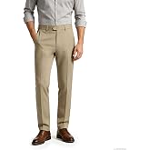 WANMINHAI Mens Classic Fit Dress Pants Expandable Waist Slacks Big and Tall | Stretch Wrinkle Resistant, for Work, Wedding, Casual and Formal