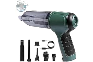 SIZALI Airify Pro Vac, Airify Pro - Portable Air Blower/Car Vaccum, Wireless Handheld Car Mini Vacuum Cleaner, Rechargeable High Power Cordless Vacuum Cleaner for Home (Green)