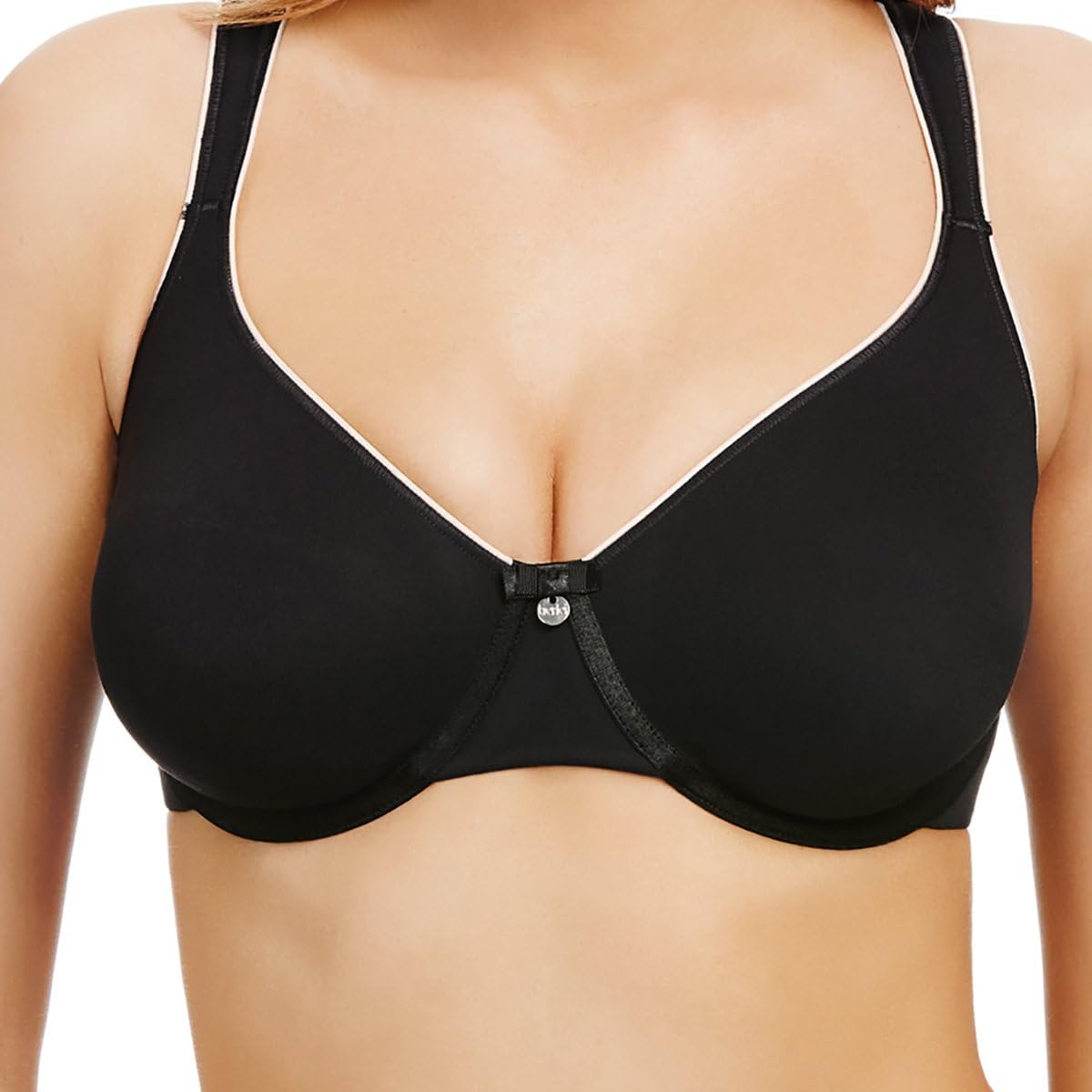 La Redoute Berlei Womens Underwired Minimiser Bra Black Size US 38D Fr