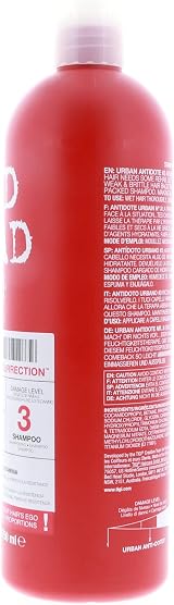 Tigi Bed Head Urban Antidotes Resurrection Shampoo 750ml Damaged Hair Care view 4